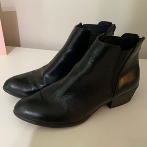 Classic black ankle booties